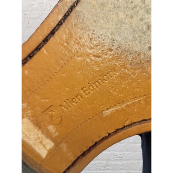 Allen Edmonds Cody Kiltie Tassel Woven Loafer Mens 10D Slip On Shoes Black Dress - Picture 12 of 13